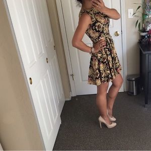 Skater mini dress 👗 multi color